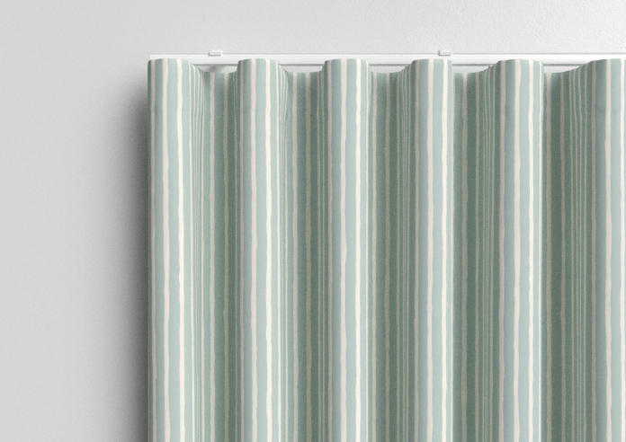 Vintage Stripe, Aqua - Made to Measure Curtains - Image 13